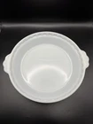 Vintage Pyrex Milk Glass Pie Plate 8.5" White 228 Scalloped Edge w/ Handles