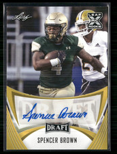 Spencer Brown 2021 Leaf Draft Gold Auto