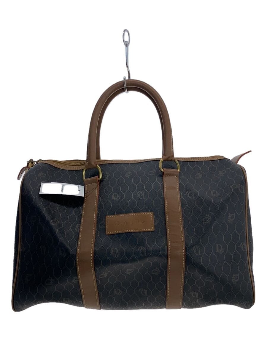 Christian Dior Leather Tote Bag in BRW All-Over Pattern
