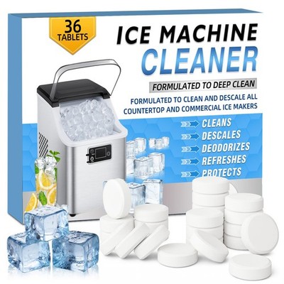 Ice Machine Cleaner , 36 Pack Countertop Ice Maker Cleaner, Nickel Safe Scale...