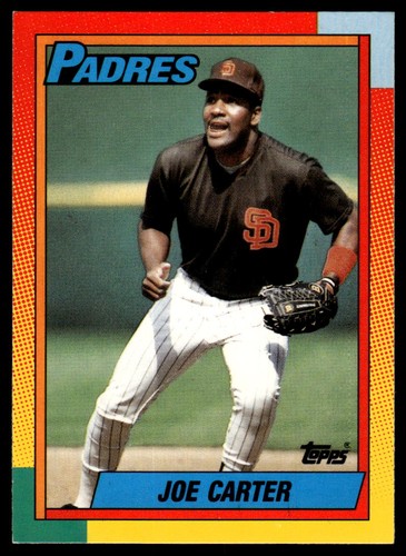 1990 Topps Traded Joe Carter #20T card