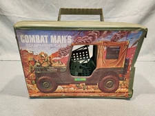 Vintage Combat Man's Equipment Jeep Case & Army Men and Vehicles