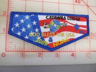 OA Lodge 459 CATAWABA collectible 2009 NOAC S-104 blue border flap patch (g13)