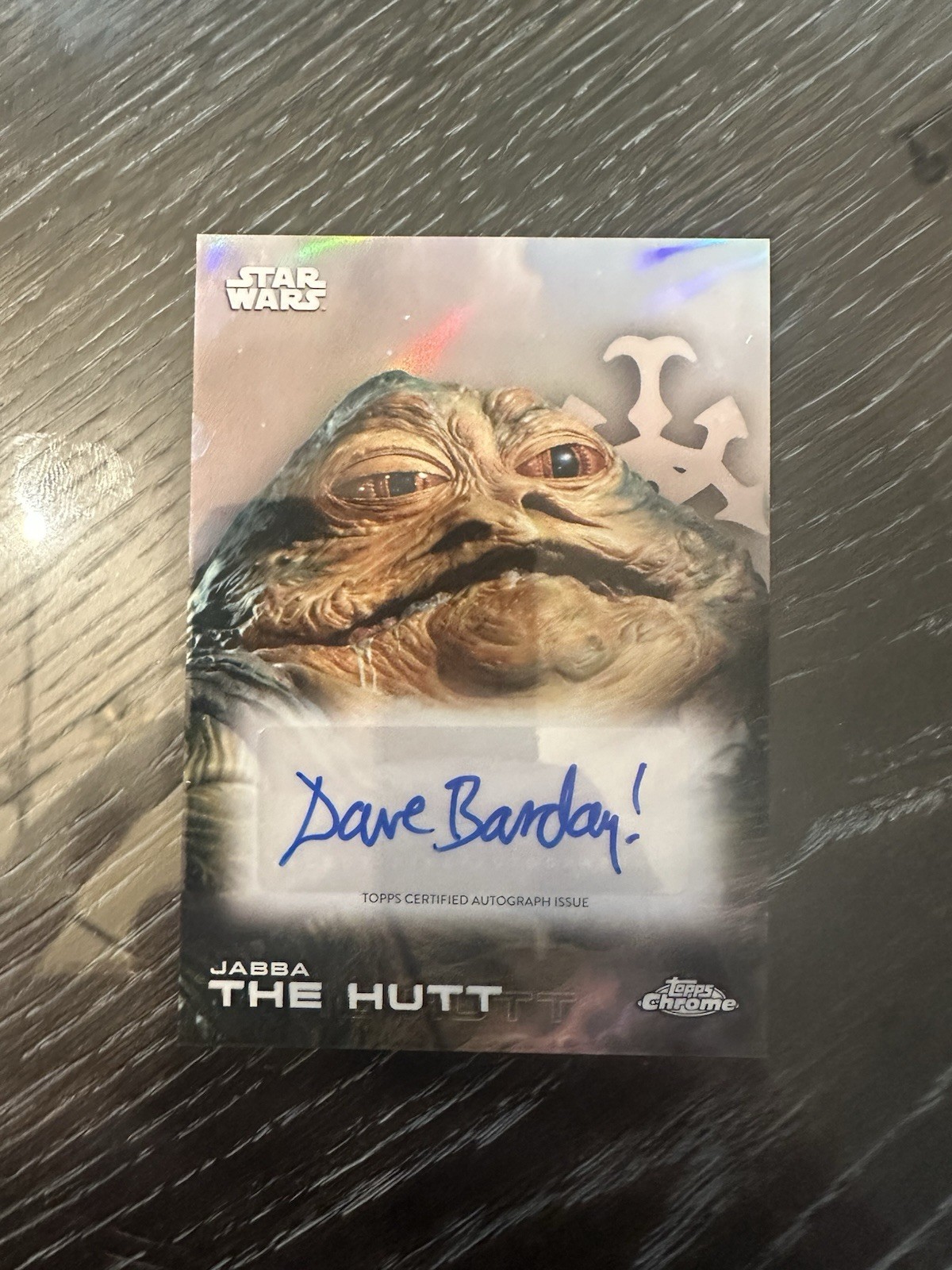 David Barclay [Jabba The Hutt] #A-DB - Star Wars 2025 Topps Chrome Autograph