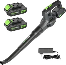 Greenworks 60V 450 CFM Cordless Leaf Blower, 2.0 Ah Battery and Rapid Charger