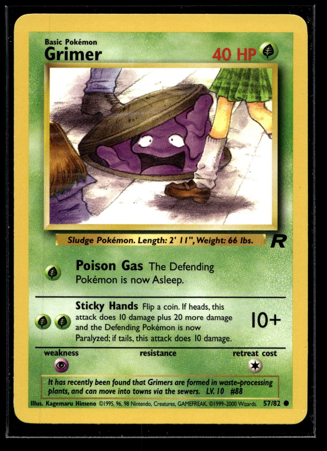 Grimer Common Team Rocket 57/82 NM