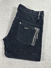 C'N'C Costume National Pantaloni Uomo L Zip Neri Cotone Designer