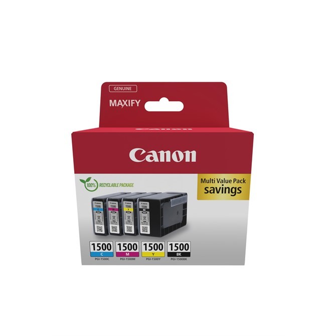 Canon Black/Cyan/Magenta 9218B006/Pgi-1500Bkcmy Ink Cartridge Multi Pack Bk.c.m.y 12.4Ml - Image 2
