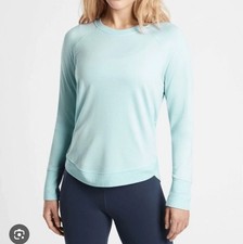 NWT Athleta Mindset Sweatshirt Gentle Blue Large Tall