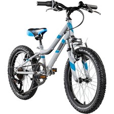Galano GA20 18 Zoll Mountainbike 7 Gang Kinder Fahrrad MTB Grau/Blau 22 cm
