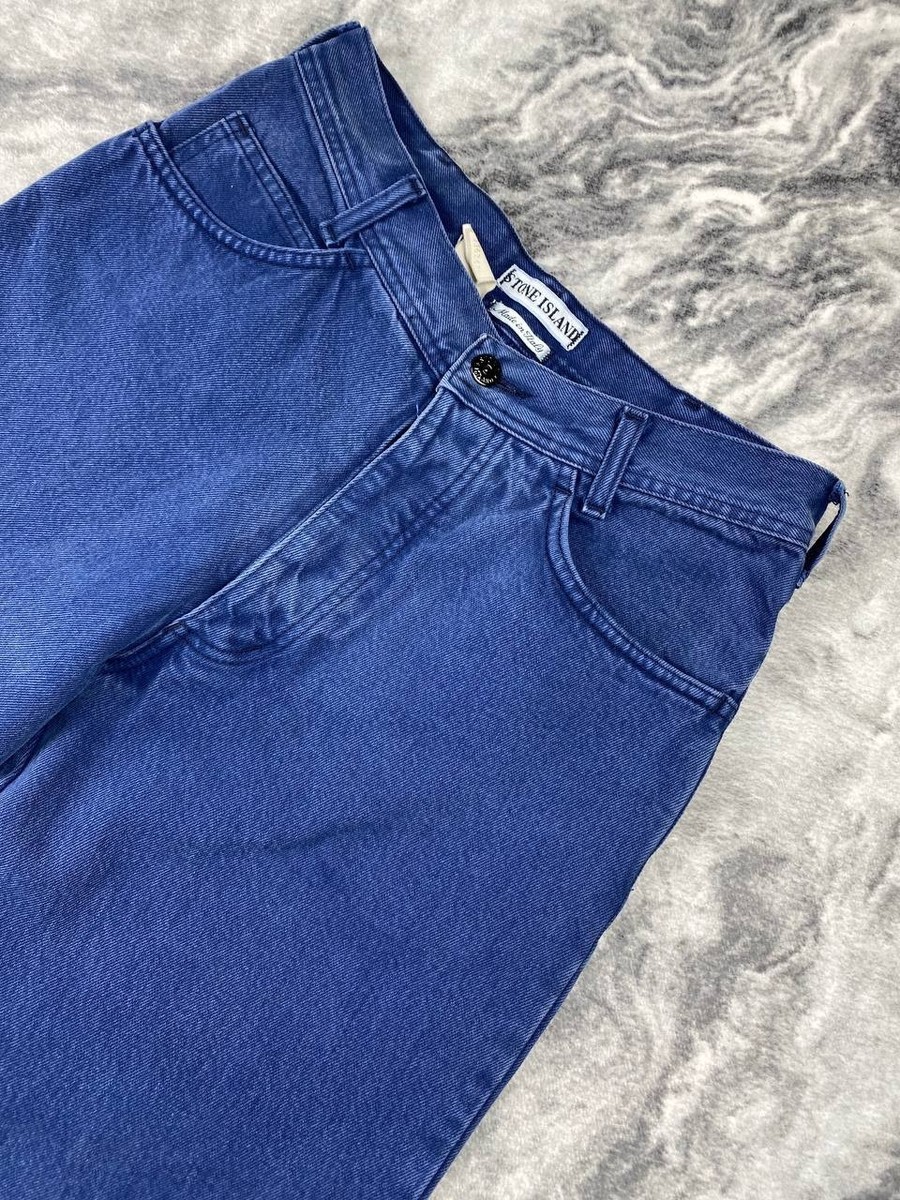 Vintage Stone Island Denim Baggy Jeans 90s Archive Men Size 46