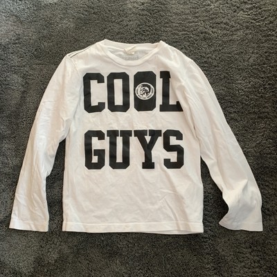 Diesel Kids Shirt (Long Sleeve) '' COOL GUYS/NEVER SLEEP'' Gr8 (134) Weiß