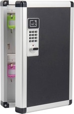 Glosen Key Cabinet 24 Slots Black/Code Lock Wall-Mounted Minimalist Style New