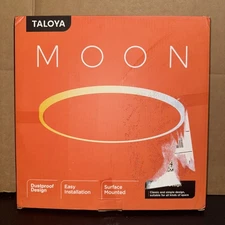 TALOYA Flush Mount LED Ceiling Light Fixture Black12 Inch 20 Watt Thin Ceiling