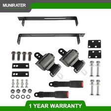2 Retractable Golf Cart Seat Belts And Bracket Kit Fit For EZGO Yamaha Club Car