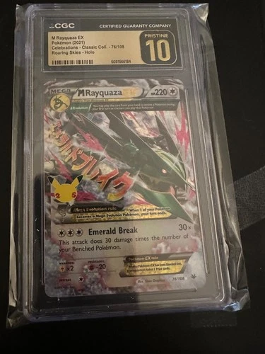 M Rayquaza EX 76/108 Celebrations: Classic Collection Holo