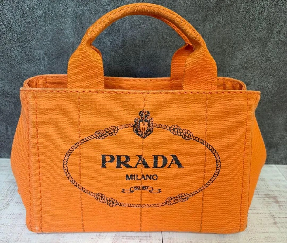 PRADA Canapa Tote Orange Bags & Handbags for Women for sale | eBay