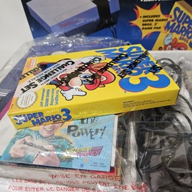 NES Nintendo Console Challenge Set Complete in Box CIB With SMB3 Game