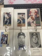 MLB AUTOS 3x5s HOF Alan Trammel Plus Mark Mcguire, John Kruk Doug Drabek & More