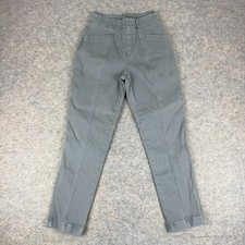 SPANX Stretch Twill Straight Leg Pants 27" Hazy Blue Grey Womens Small S