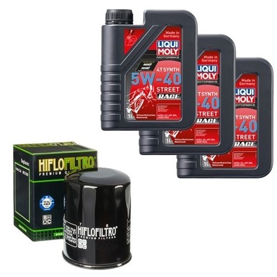HiFlo Ölfilter Set LM 5W-40 Race 3L für Arctic Cat Alterra 450 Auto. 4WD EFT 16