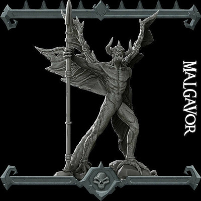 MALIGAVOR Monster Resin 3D gedruckt Fantasy Miniatur D&D Tabletop RPG