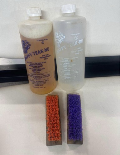 Snappy Teak-Nu #1 & #2 Quart Kit Cleaner Restorer UV Protection for Teak Wood