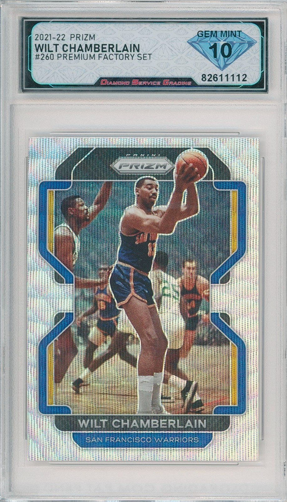 2021-22 Panini Prizm WILT CHAMBERLAIN #260 Premium Factory Set💎 DSG 10 Gem Mint