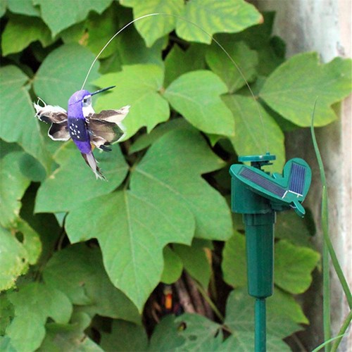 Uccellino volante ad energia solare, solare o a batteria uccellini realistici giardino9903 - Foto 5 di 6
