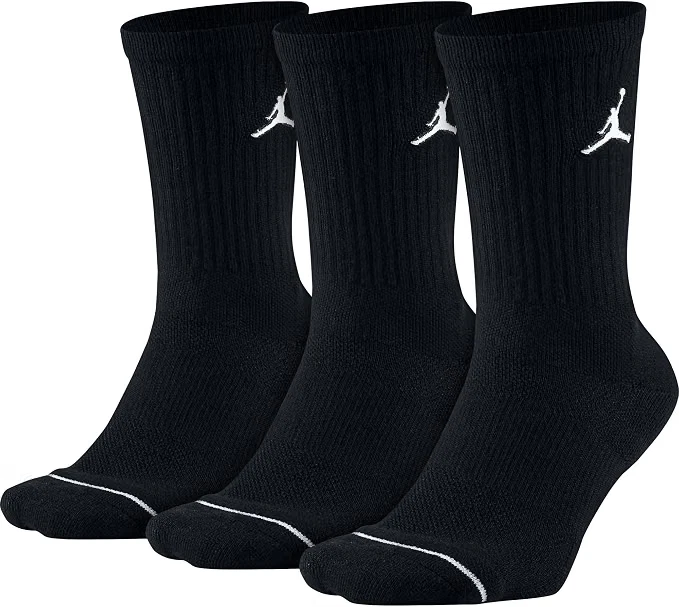 Nike Air Jordan Unisex Jumpman Crew Socken in Schwarz 3 Paar Model DX9632