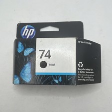 HP Genuine/Original 74 Black Ink Cartridge for HP Inkjet Printers HP 74