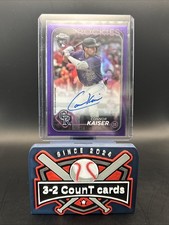 2024 Topps Chrome - Rookie Autographs Connor Kaiser #RA-CK Purple Refractor /250