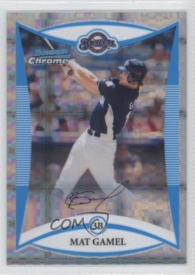 2008 Bowman Draft Prospects Chrome X-Fractor 62/199 Mat Gamel #BDPP83 0b0
