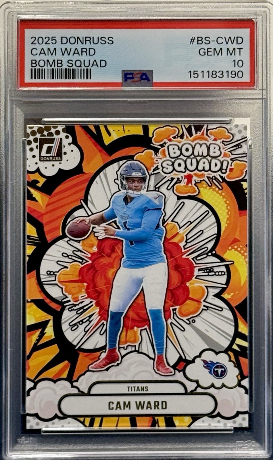 Cam Ward Panini Donruss Bomb Squad #BSCWD Base