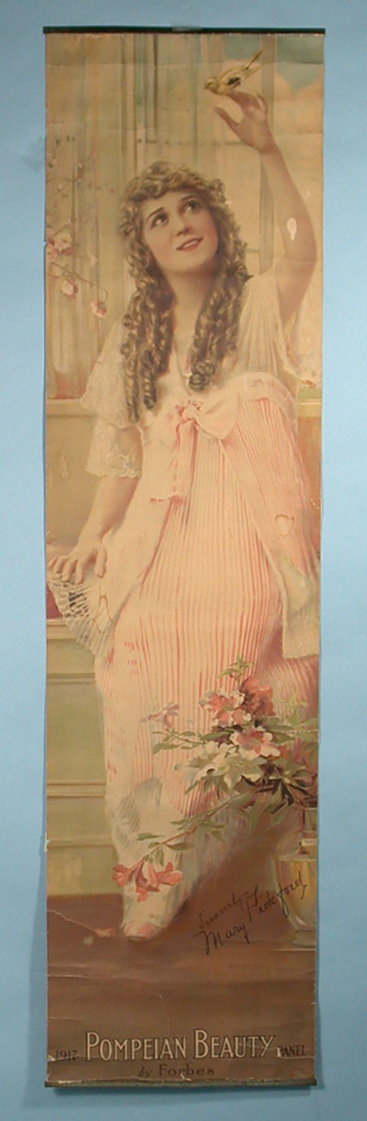 1917 Mary Pickford Art Calendar Pompeian Beauty Products Mail Premium Movie Star