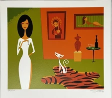 SHAG Josh Agle “VIRGO” Twelve Stations Folio serigraph print MINT! Tiki Mod