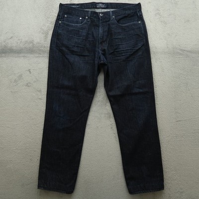 Lucky Brand Jeans Mens Fits 36x31 (Hemmed) Blue 121 Slim Straight Dark Wash