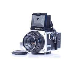 Zenza Bronica ETR Mittelformatkamera + Magazin + MC 2,8/75 Zenzon Objektiv