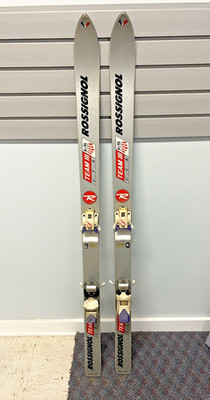 Vintage SNOW SKIS Pair wall art cabin decor weathered set man cave sports hanger