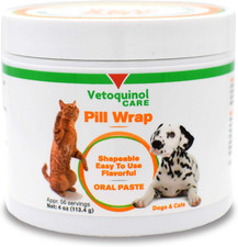 Pill Wrap Treats for Dogs  Cats   4Oz, 56 Servings   Hides Any Size, Shaped Pil