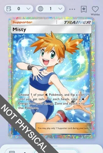Pokémon Misty In Pokémon Individual Trading Cards for sale | eBay