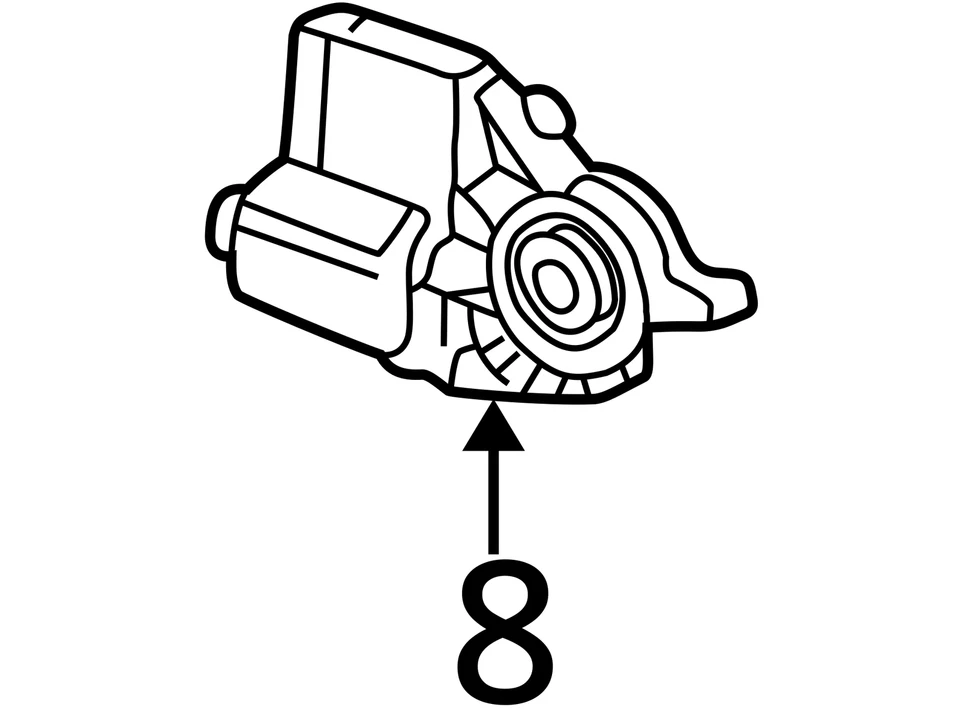 Volkswagen Beetle 1998-2001 conductor motor ventana eléctrica delantero izquierdo 951891 Foto 4 de 4