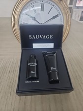 SAUVAGE Dior Men's Eau de Parfum .34 oz Splash Shower Gel Mini TRAVEL SET