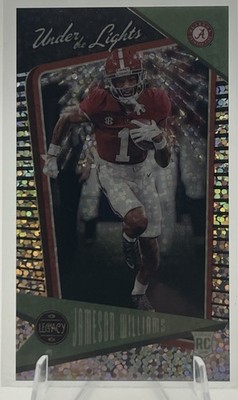 2022 Legacy Jameson Williams UL-7 /5 Onyx Mini Rookie Football Card Lions Tide
