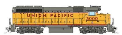 Rapido ~ HO Scale EMD GP40 Mother+Slug ~ UP #3000 + #S-300 ~ DC/Silent ~ 040029
