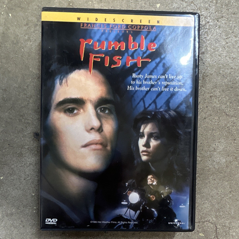 Rumble Fish DVD Francis Ford Coppola Matt Dillon Drama R Widescreen Subtitles
