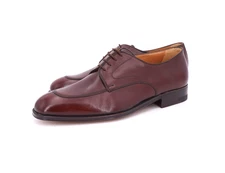 NEW W/ BOX | $795 TESTONI 8 M APRON STITCH SPLIT TOE DERBY HANDMADE BURGUNDY