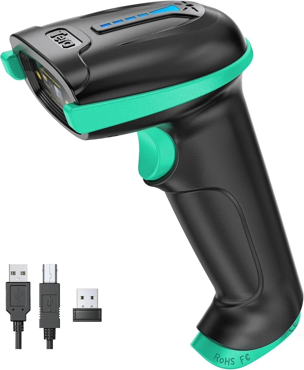 Tera Escáner De Código De Barras Omnidireccional: 1D 2D QR Manos Libres USB Con Cable Lector De Código De Barras Ajustable Plug And Play Para POS