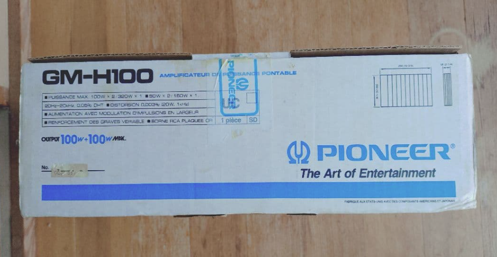 Pioneer GM-H100 Bridgeable Power Amplifier Amp GM H100 for sale 