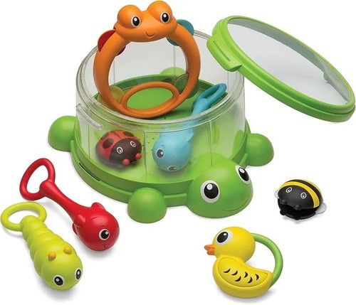 Infantino Turtle Cover Band 8 Piece Percussion Drum Musical Music Set